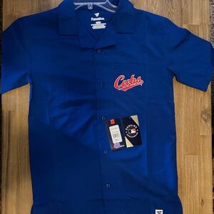 Fanatics Men's Royal Blue Cubs Button Down Shirt